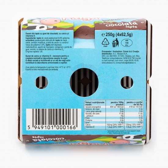 Budincă cu ciocolată 4x62.5g