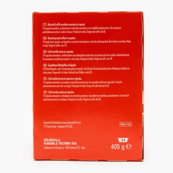 Qualita Rossa, 54 băuturi, 405g capsule cafea 