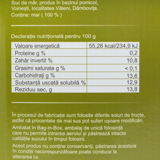 Suc de mere 3l