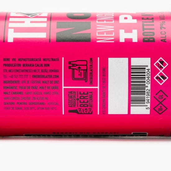  Bere artizanală nepasteurizată IPA Lab No.1 033l