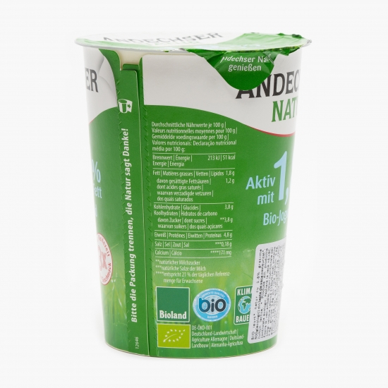 Iaurt natur eco 1.8% grăsime 500g