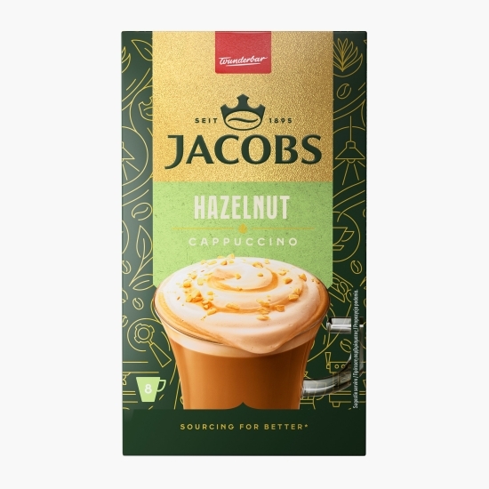 Cappuccino hazelnut plicuri 8x15g, cafea instant 