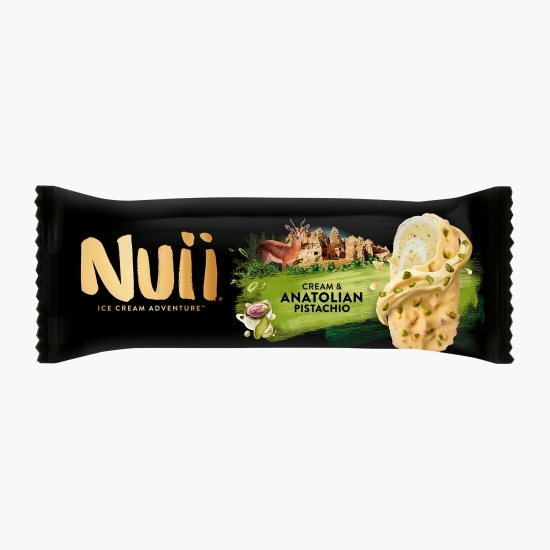 Înghețată de fistic cu ciocolată albă și napolitană 90ml