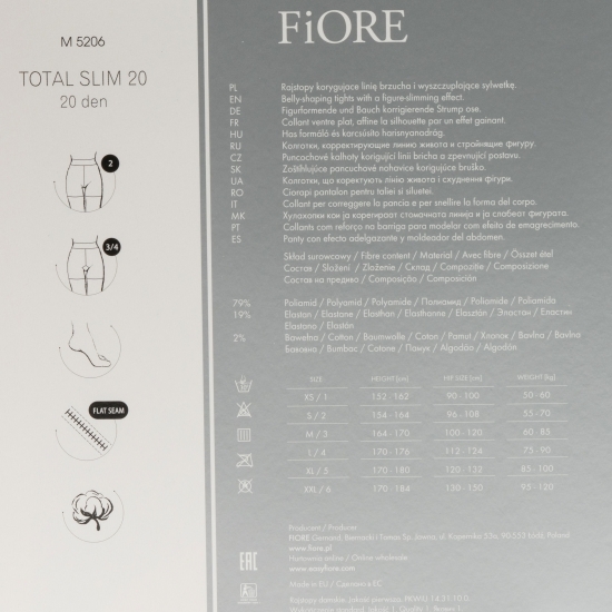Ciorap modelator Total Slim Medica 20den Negru no. 4