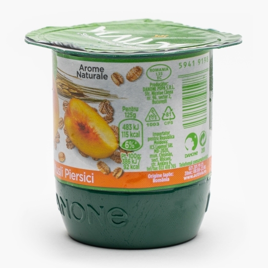 Iaurt cu musli și piersici 125g