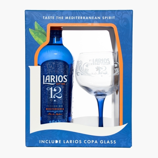 Gin Meditarranea 12*, 40% alc., 0.7l + pahar