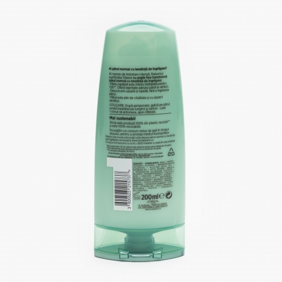 Balsam purificator cu argilă pentru păr gras 200ml