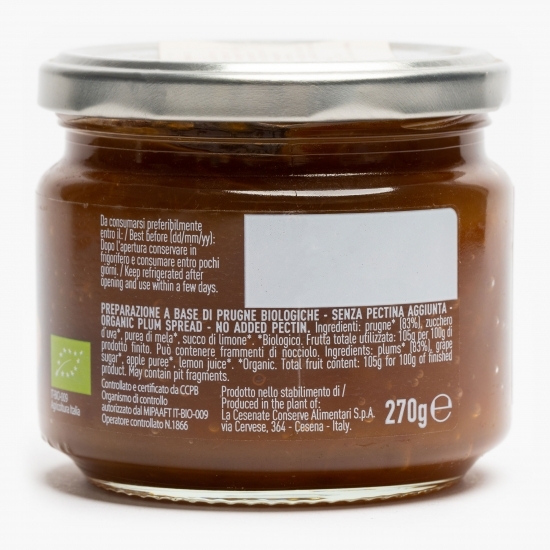 Gem de prune eco fără pectină adăugată 270g