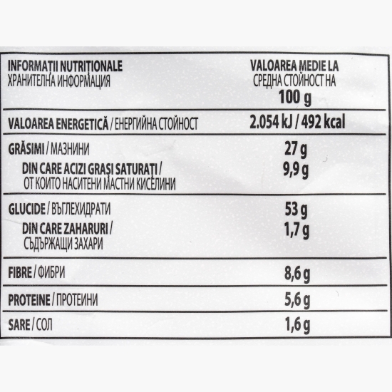 Snacks din porumb cu aromă de ardei iute și lămâie verde Fuego, 90g