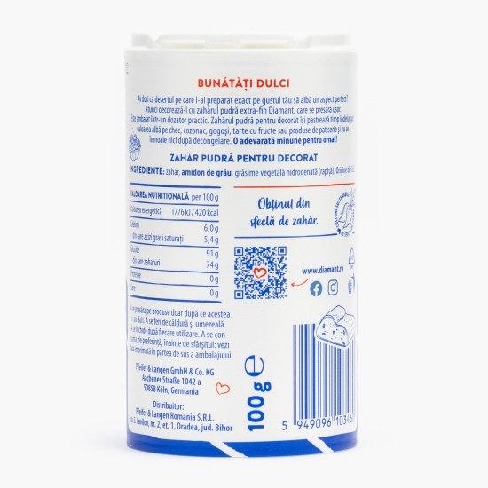Zahăr pudră pentru decor 100g