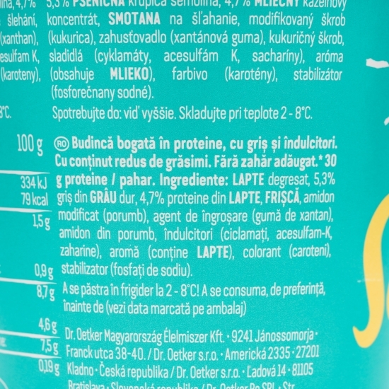 Budincă proteică cu griș 400g