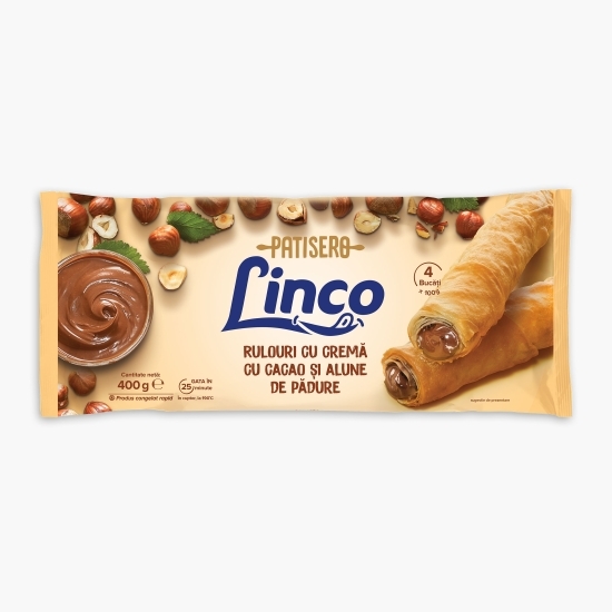 Rulouri cu cremă de cacao și alune de pădure 400g