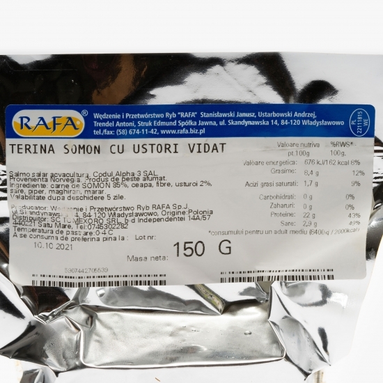 Terină somon cu usturoi 150g