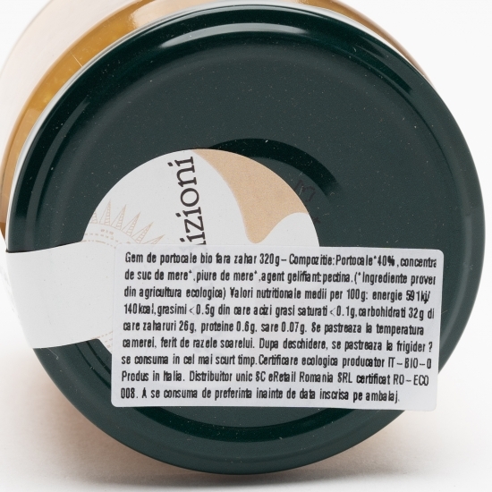 Gem de portocale eco fără zahăr 320g