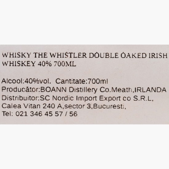Whisky Double Oaked Irish 40% 0.7l