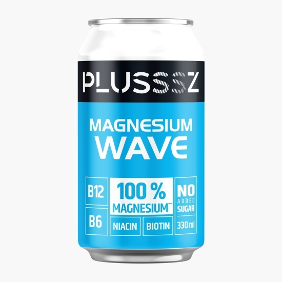 Băutură carbogazoasă cu vitamine Magnesium Wave, cu aromă de ananas și lămâie, fără zahăr adăugat, doză 0.33l