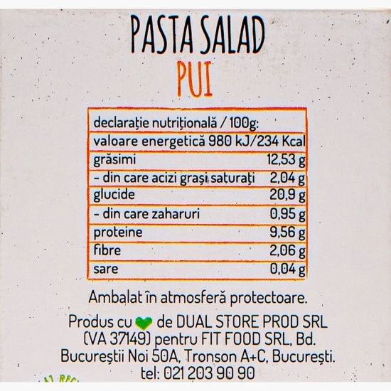 Salată de paste cu pui 220g