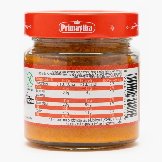 Pastă tartinabilă vegetală cu roșii cu năut 160g