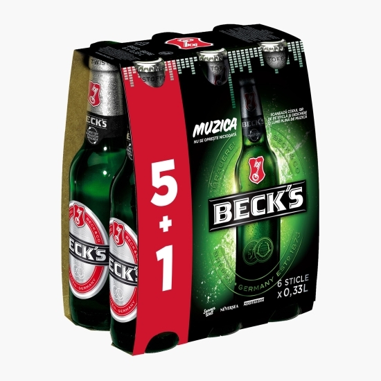 Bere blondă sticlă 6x0.33l (5+1)