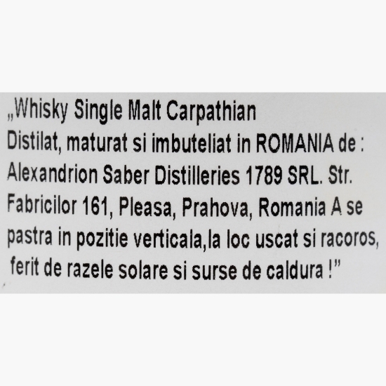 Whisky Fetească Neagră, 40%, 0.7l + cutie