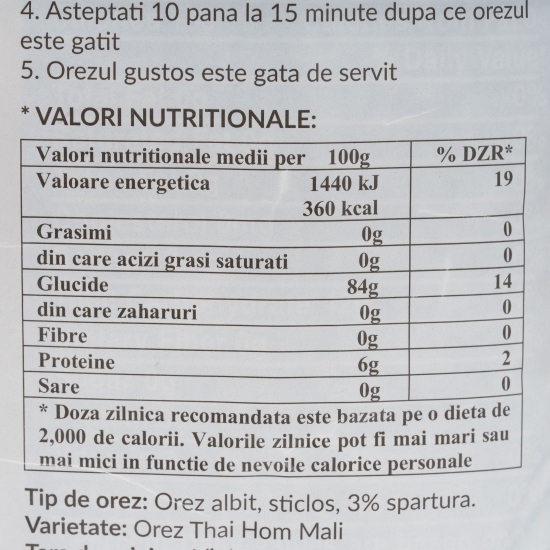 Orez Thai Hom Mali 1kg