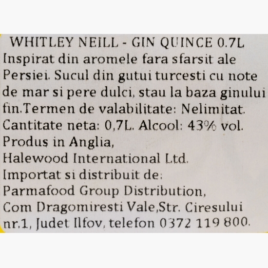 Gin Quince 43% alc. 0.7l