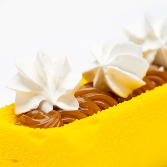 Tartă cu lămâie, caramel și bezea 120g