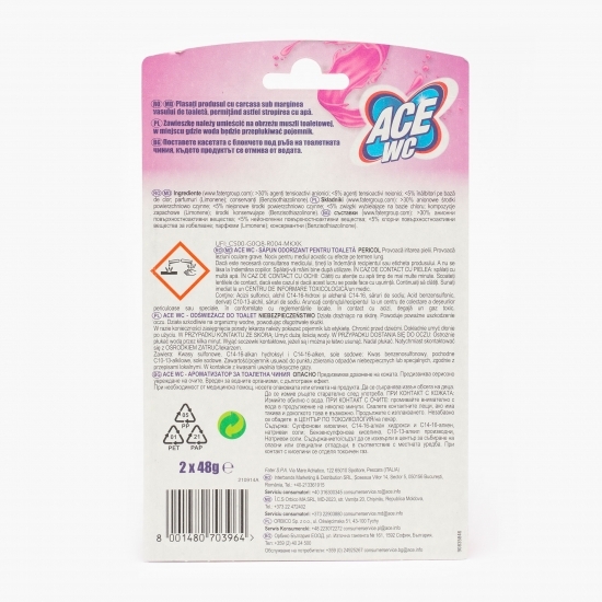 Odorizant toaletă cu miros de flori de eucalipt 2x48g
