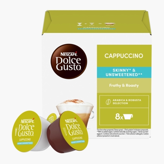 Cappuccino Skinny neîndulcit, 8 băuturi, 161.6g, capsule cafea