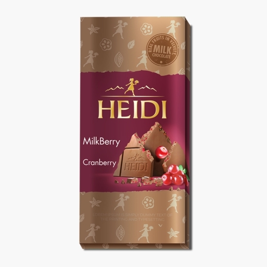 Ciocolată cu lapte cu merișoare 80g