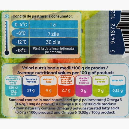 File de somon sălbatic, 300g