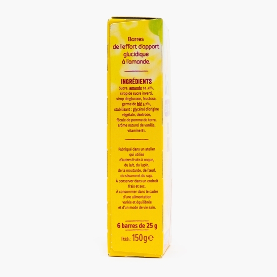 Batoane cu migdale Sport & Energie, 6x25g