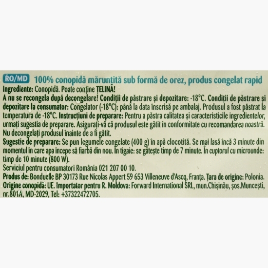 Conopidă 100% mărunțită sub formă de orez 400g