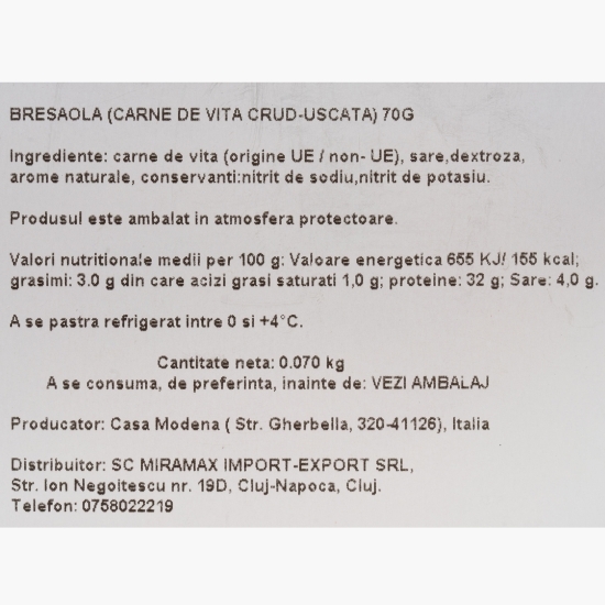 Bresaola Buon Appetito 70g