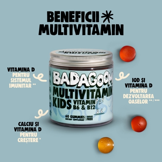 Jeleuri gumate pentru copii Multivitamin Kids, 60 buc