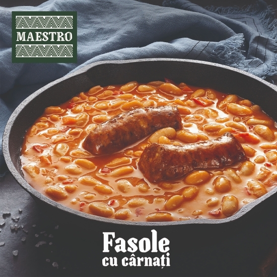 Fasole cu cârnați 400g
