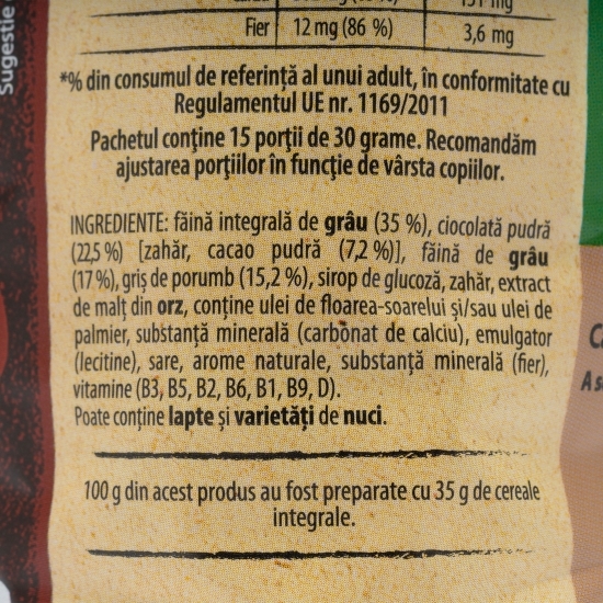 Cereale pentru mic dejun 450g