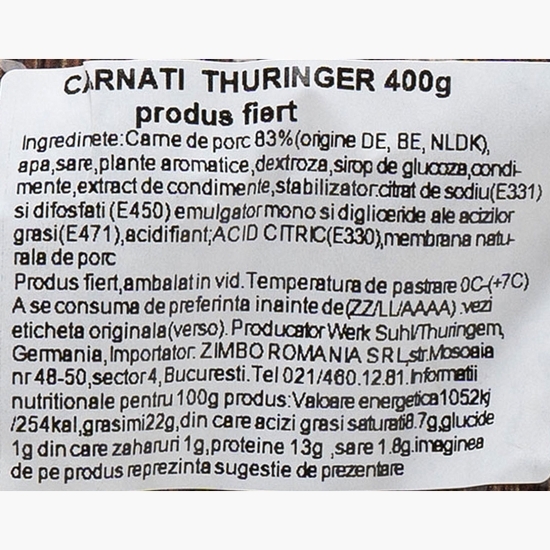 Cârnați Thuringer 400g