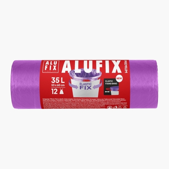 Saci menajeri cu bandă Elastic Fix 35l 15buc