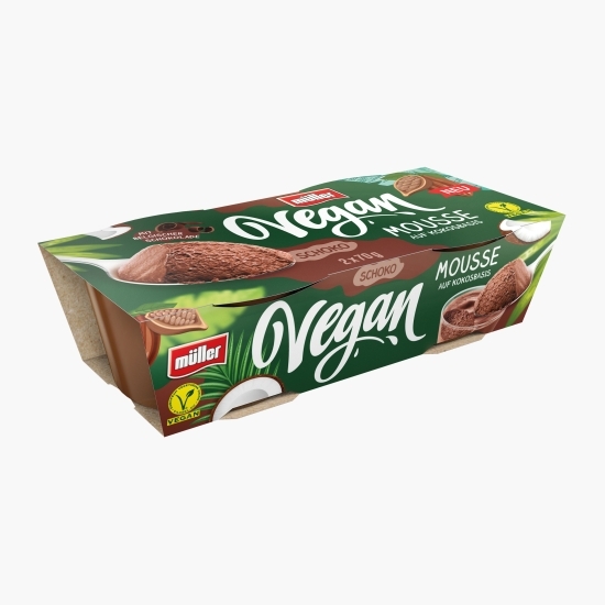 Mousse vegan de ciocolată 2x70g