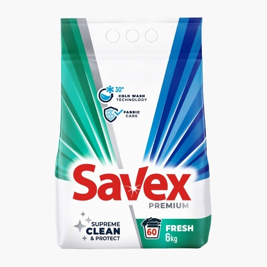 Detergent de rufe pudră automat 2în1 Fresh 60 spălări, 6kg