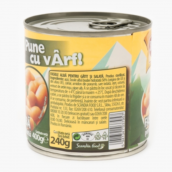 Fasole albă pentru gătit și salată 400g