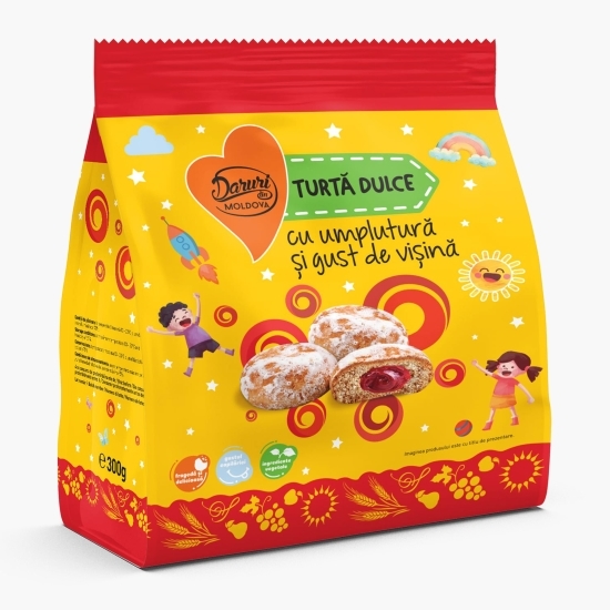 Turtă dulce cu umplutură de vișine 300g