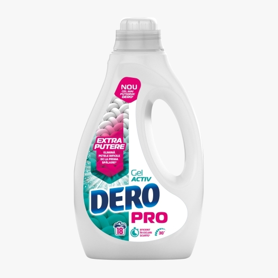 Detergent de rufe lichid Pro Gel Activ, 18 spălari, 0.9l
