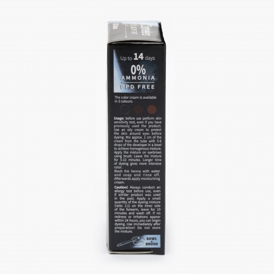 Vopsea pentru sprâncene 1.0 black 30ml