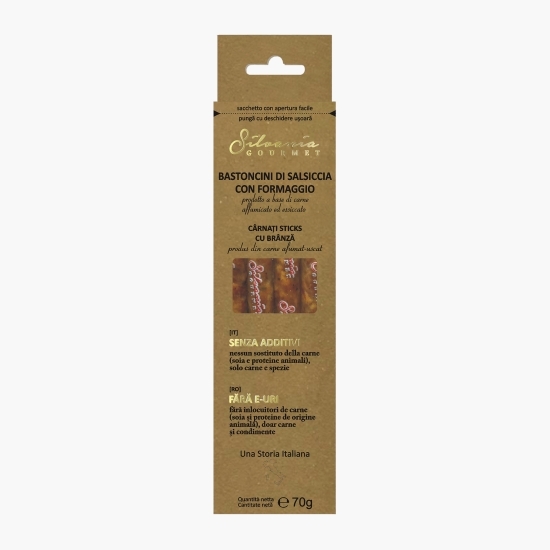 Cârnați sticks cu brânză 70g