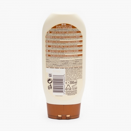 Balsam cu lapte de cocos și nuci de macadamia pentru păr uscat lipsit de suplețe 200ml