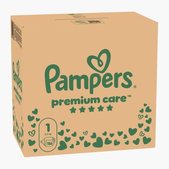 Scutece Premium Care XXL Box nou-născut, mărimea 1, 2-5kg, 156 buc