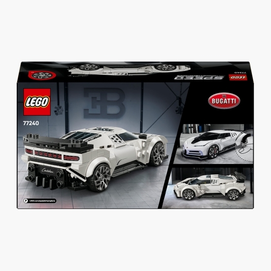 Hipermașina sport Bugatti Centodieci, 77240 Speed Champions, 291 piese, +9 ani
