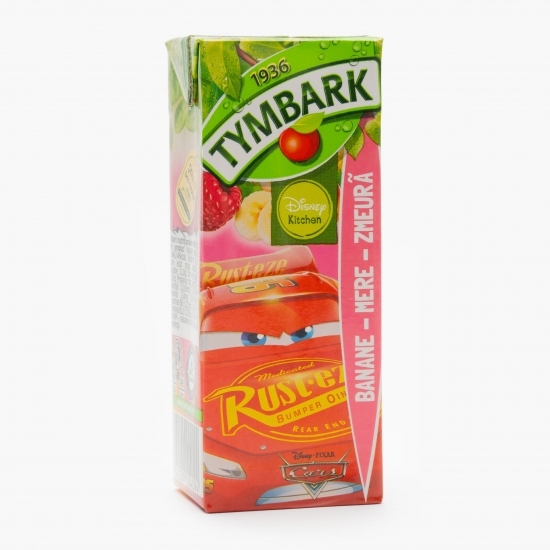 Băutură necarbonatată banane, mere, zmeură 0.2l